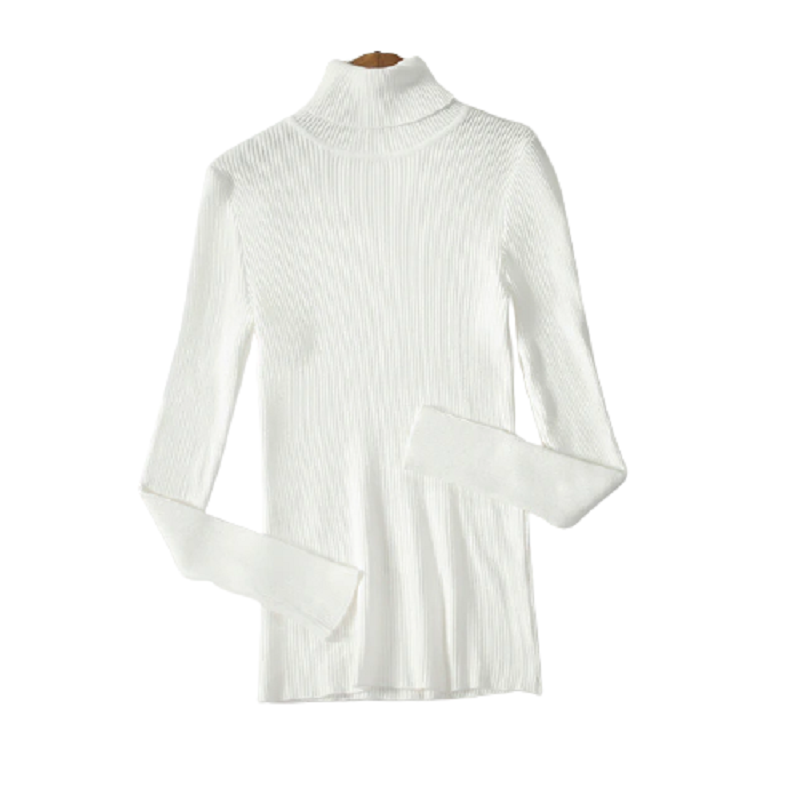 Turtleneck Women Sweaters Jumper Soft Warm Pull