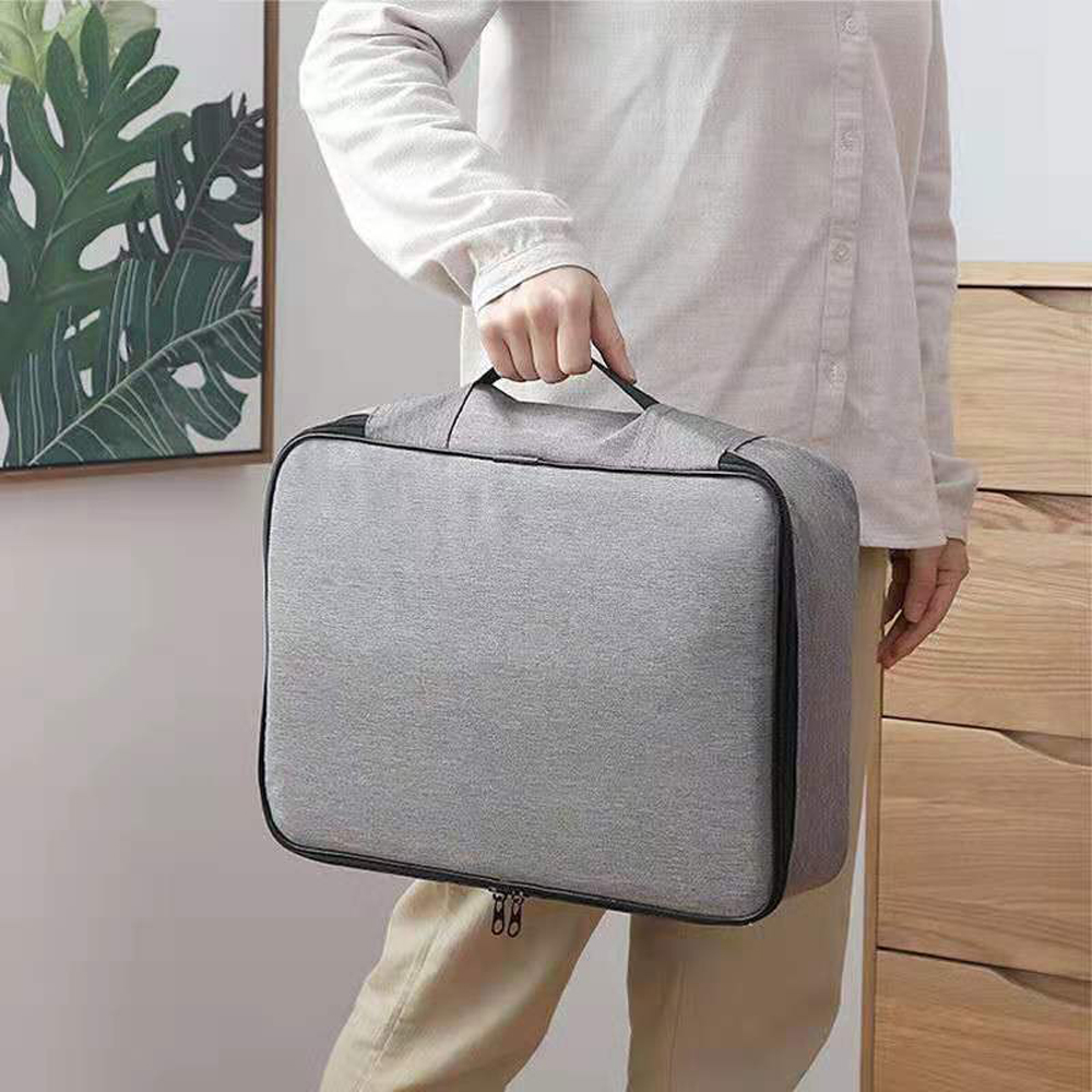 Multi-Layer Document Tickets Storage Bag Travel Briefcase with Lock