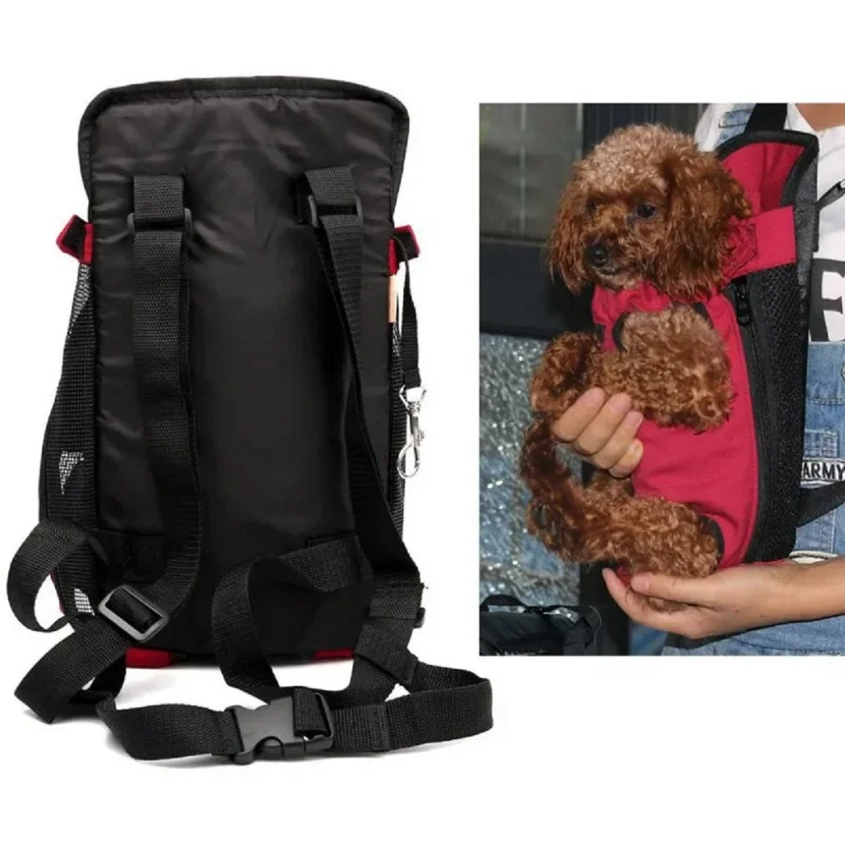 Dog and Pet Carrier Front Backpack Chest Holder for Puppy