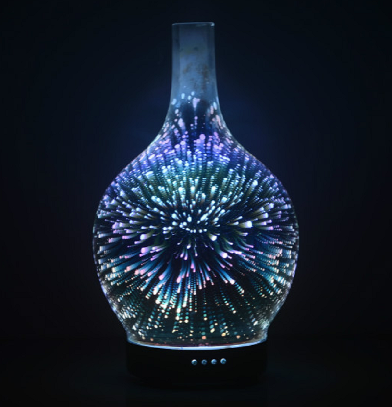 45°folor Light 3D Glass Star Pattern Aroma Diffuser