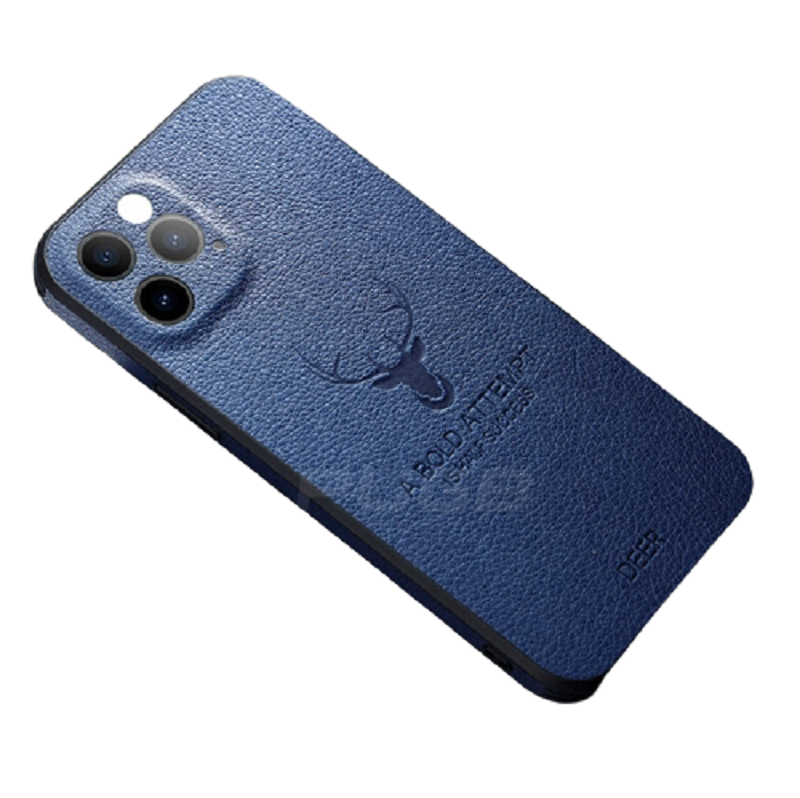 Leather Texture Square Frame Case for iPhone