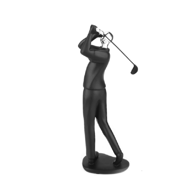 Abstract Craft Resin Cyclist Statue