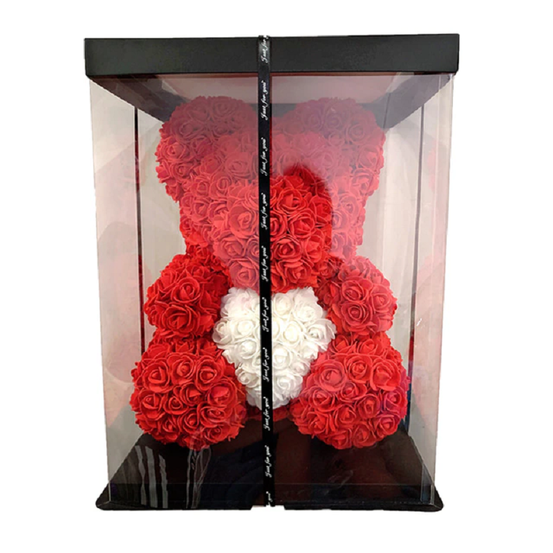 Flower Rose Teddy Bear Valentine's Christmas Gift
