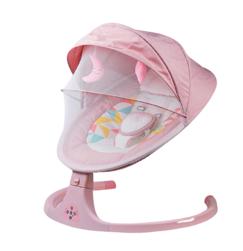 Smart Baby Rocking Bed with Bluetooth and Remote