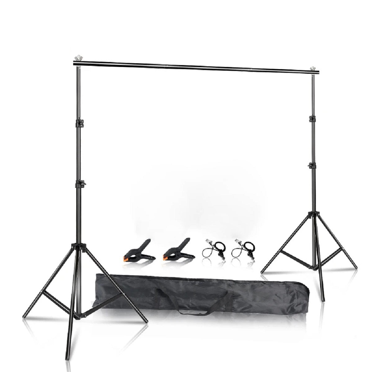 Photography Backdrop Stand Kit - Green Screen Support Frame with Carry Bag