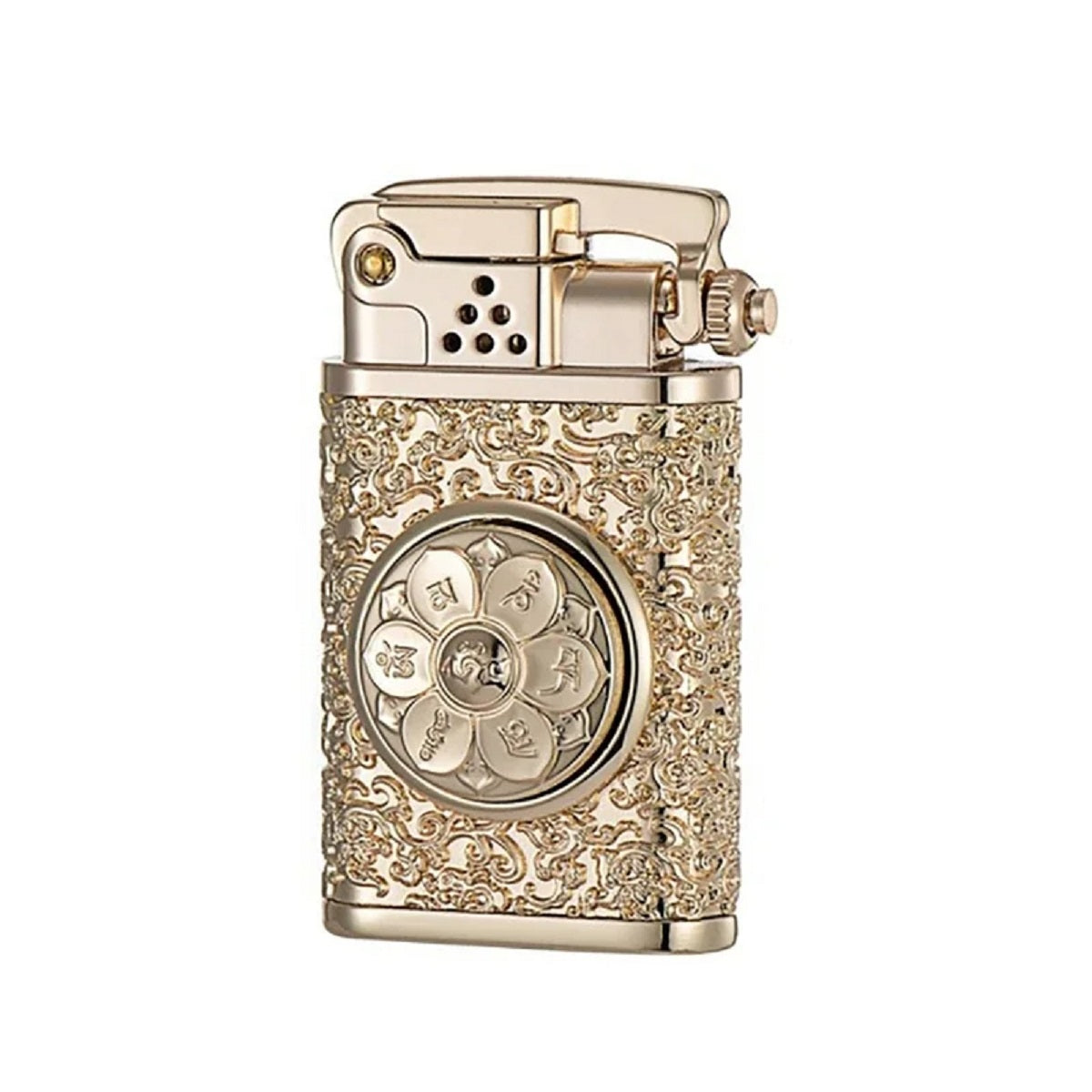 Antique Style Windproof Gasoline Camping Flint Lighter