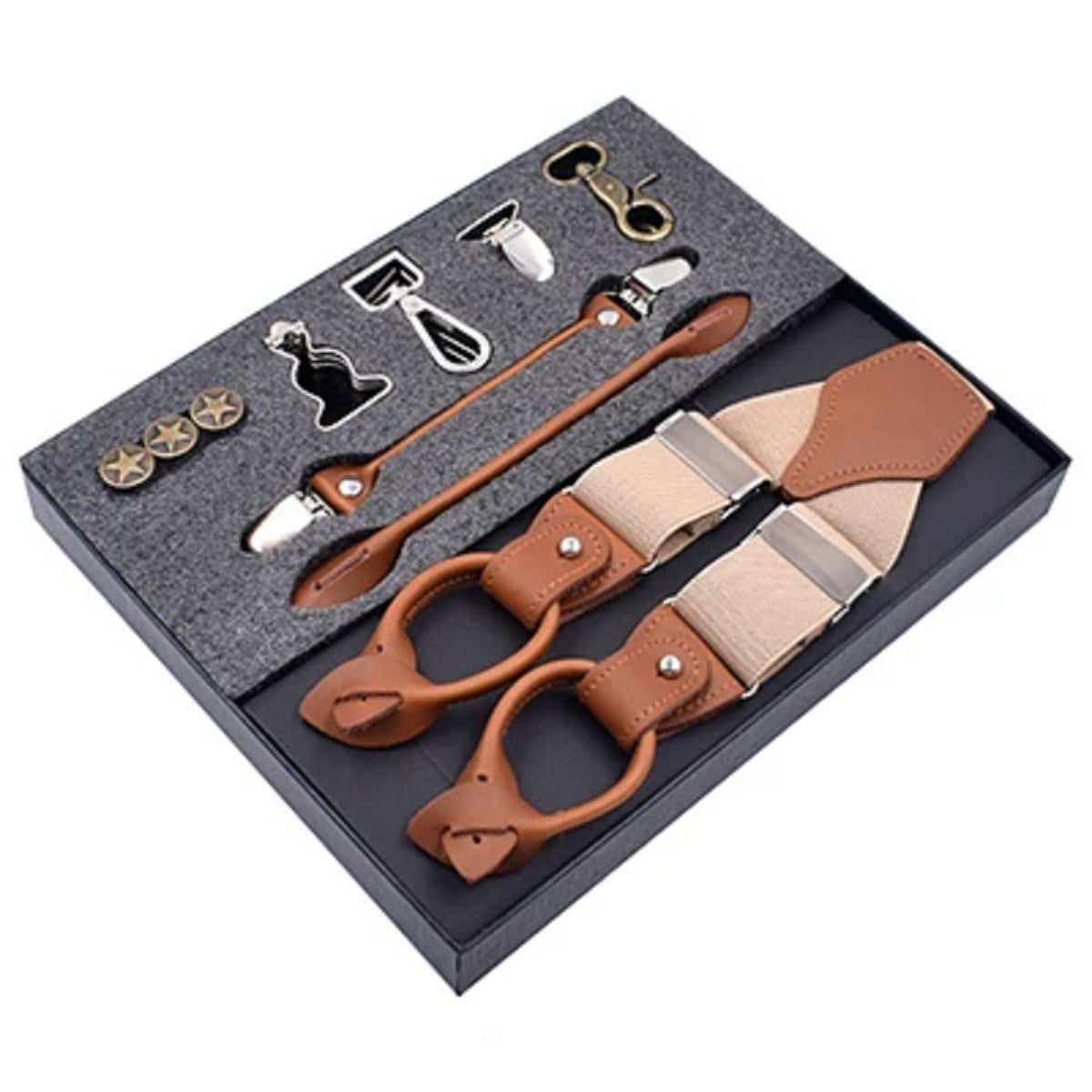 Adjustable Suspenders for Dress Pants Luxury Multi-Set
