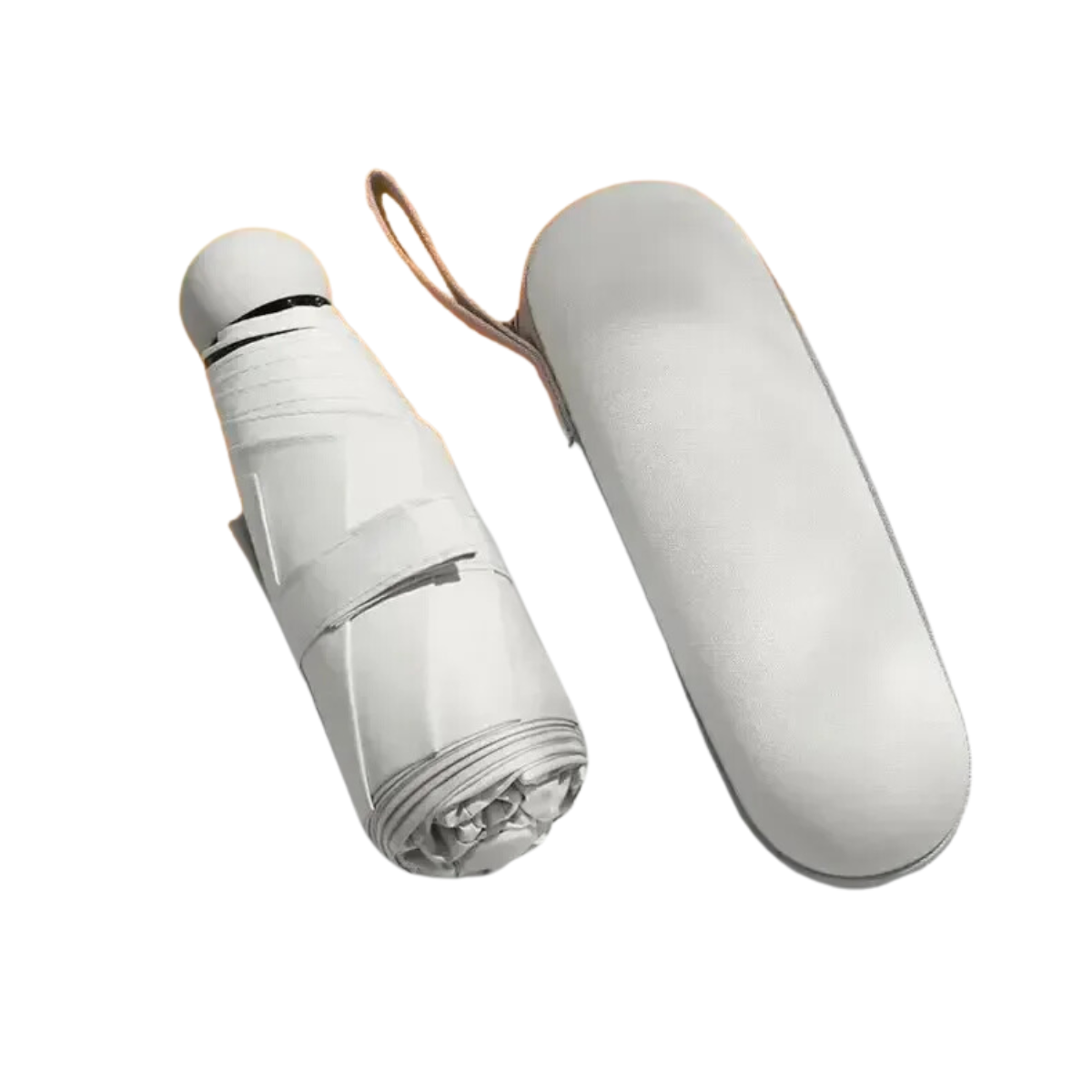 Mini Portable UV Sunshade Rain Windproof Umbrella with Case