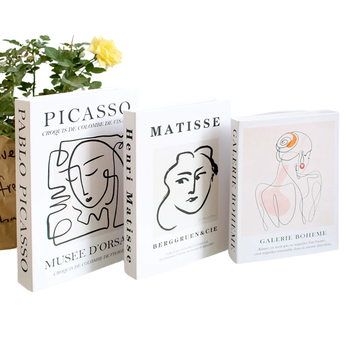 3 Pcs Fake Coffee Table Books Decor