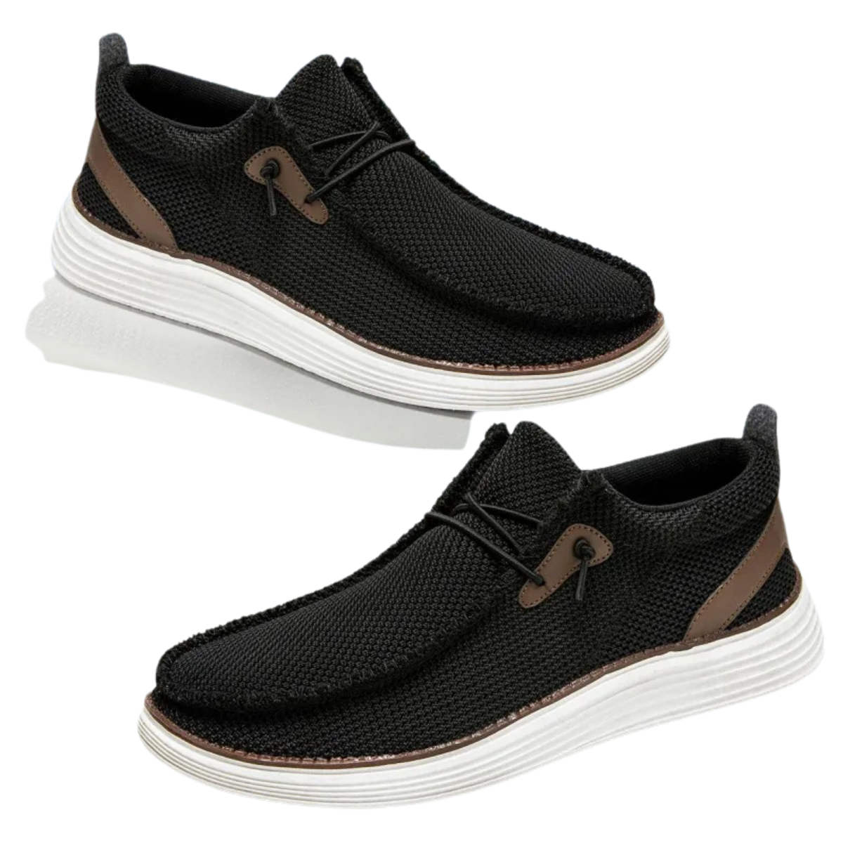 Men's Breathable Canvas Slip-On Loafers - Lightweight Comfortable Casual Shoes