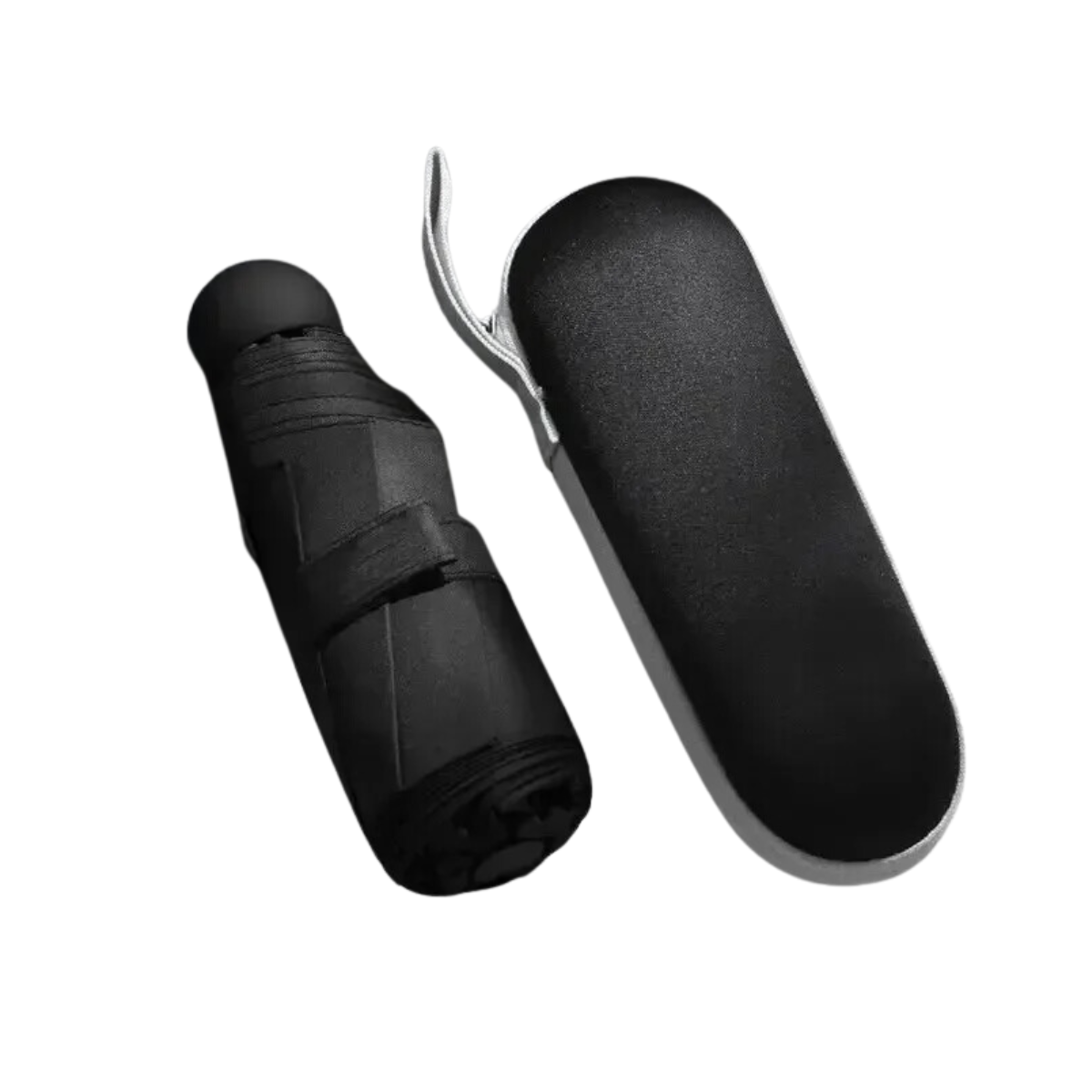 Mini Portable UV Sunshade Rain Windproof Umbrella with Case