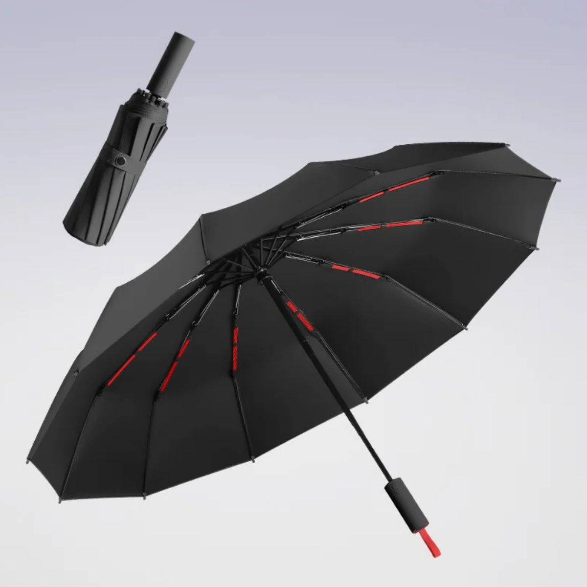Windproof Automatic Umbrella - 72-Bone Large Folding UV Rain Protection