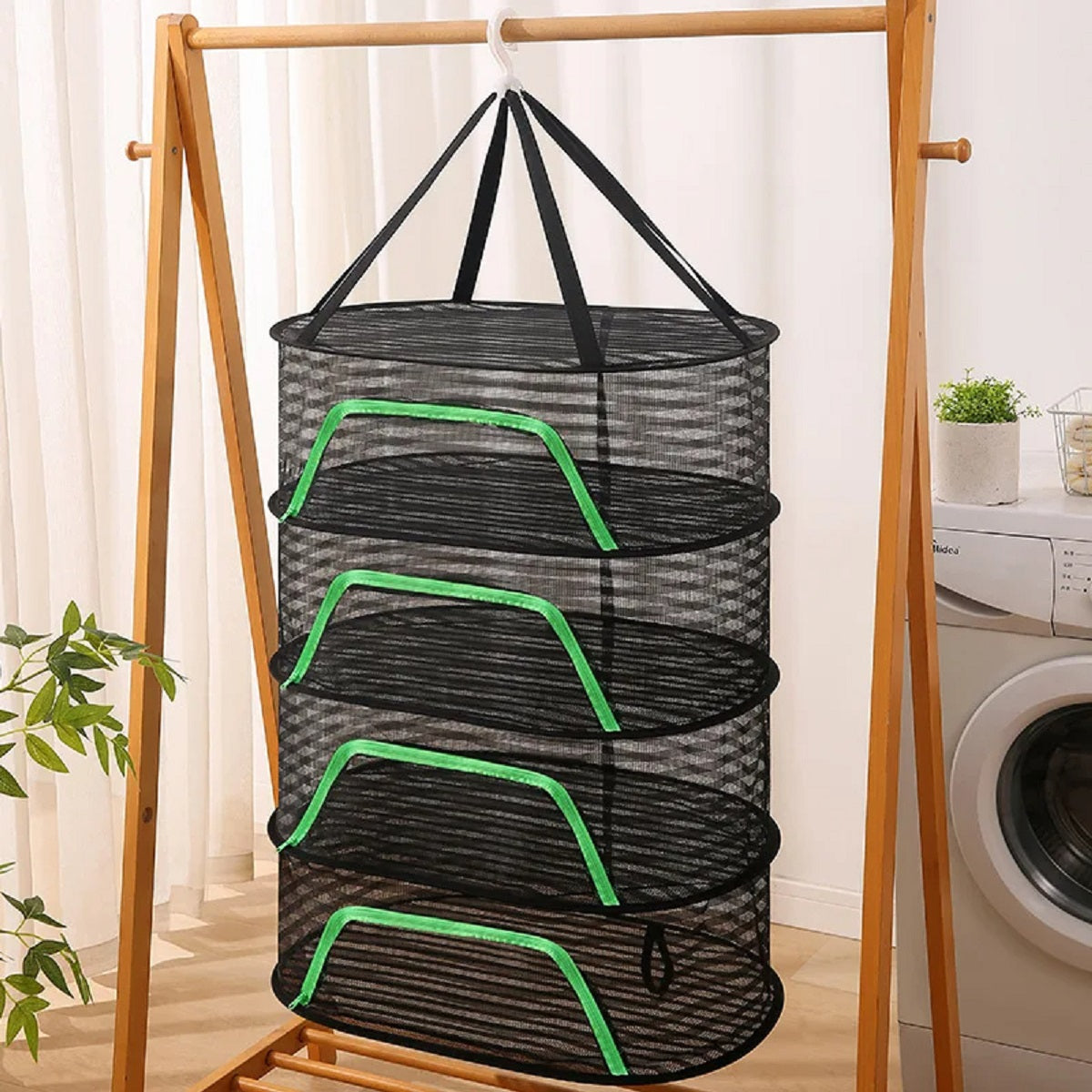 Layers Food Basket Herb Drying Net for Flowers Plants Organizer