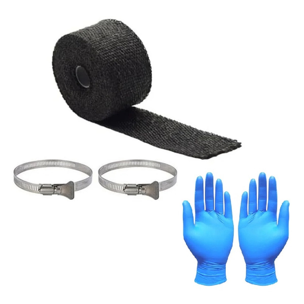 Fireproof Stovepipe Wrap - Heat-Resistant with Clamps for Tent Stoves