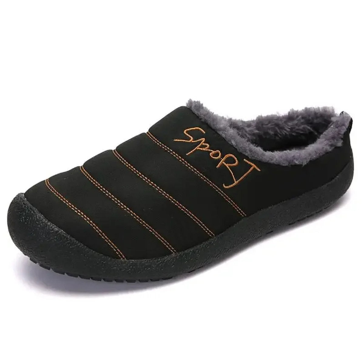 Warm Slippers with Thick Plush Shoes