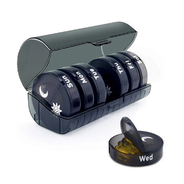 7-Day Pill Organizer - Weekly Portable Medicine Box