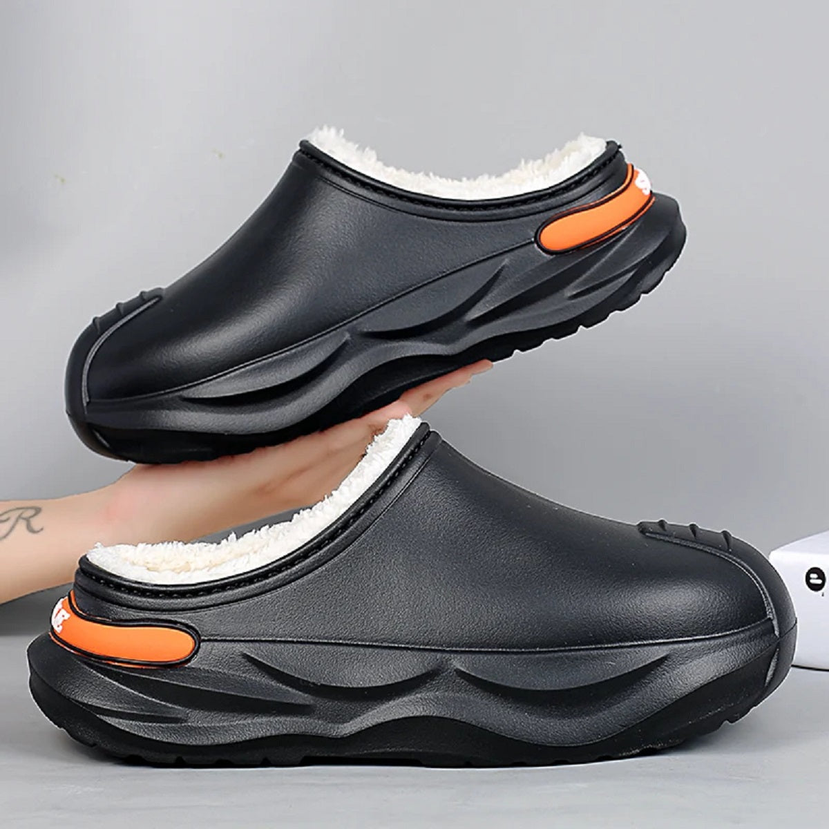 Men's Winter Warm Slippers Classic Lined Clog
