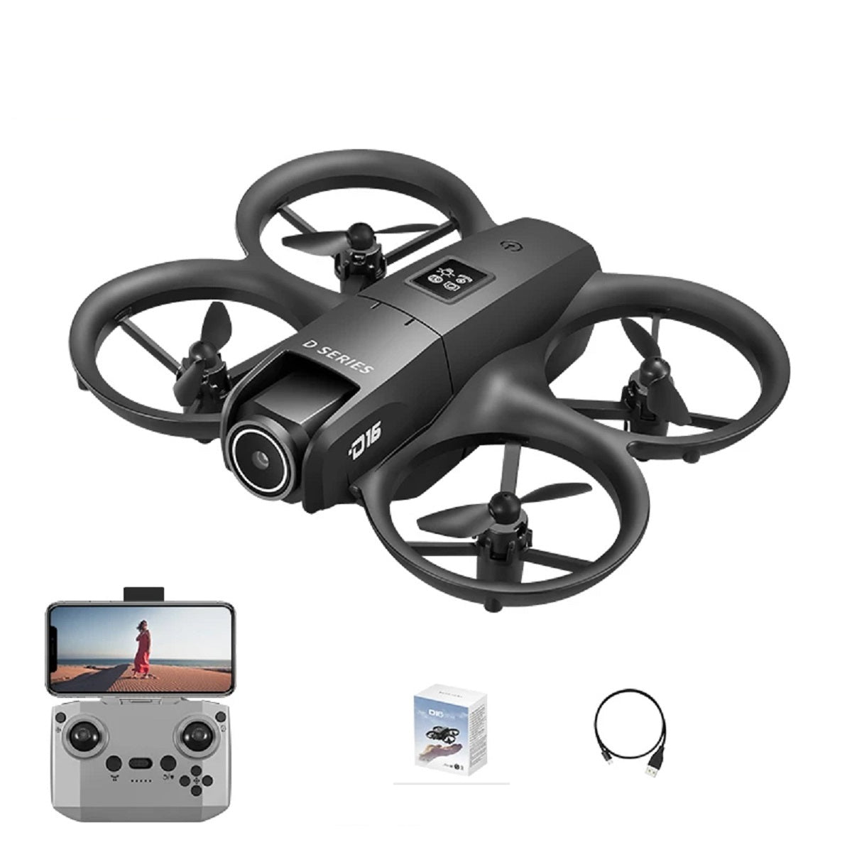 D16 8K Dual-Camera Drone - GPS UAV with Obstacle Avoidance and Brushless Motor