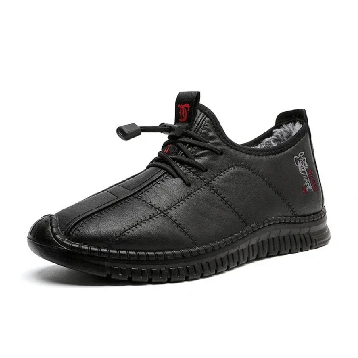 Men's Winter Work Boots - Warm Waterproof Non-Slip Platform