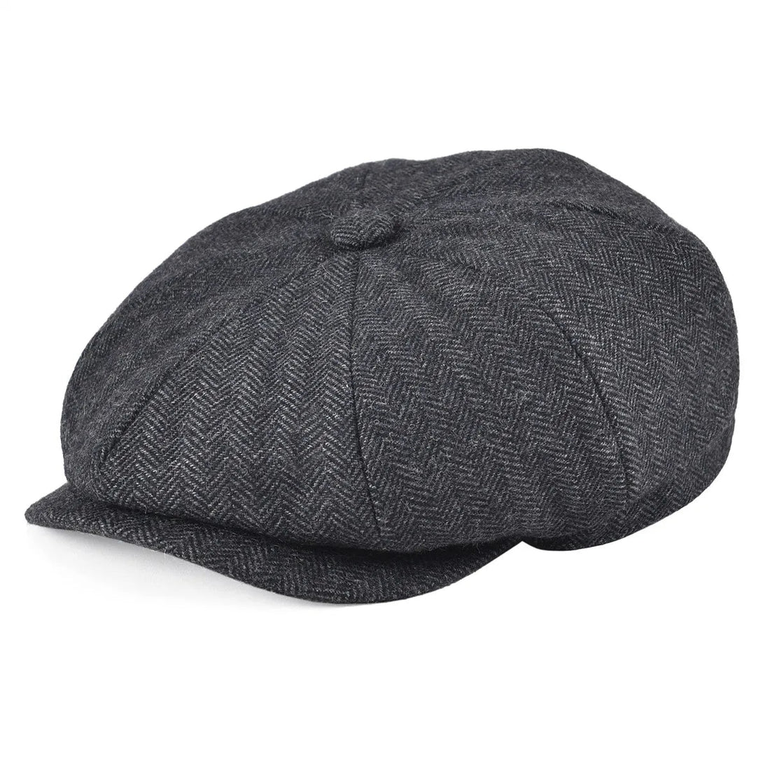 Vintage Flat Ivy Cabbie Wool Tweed Newsboy Cap