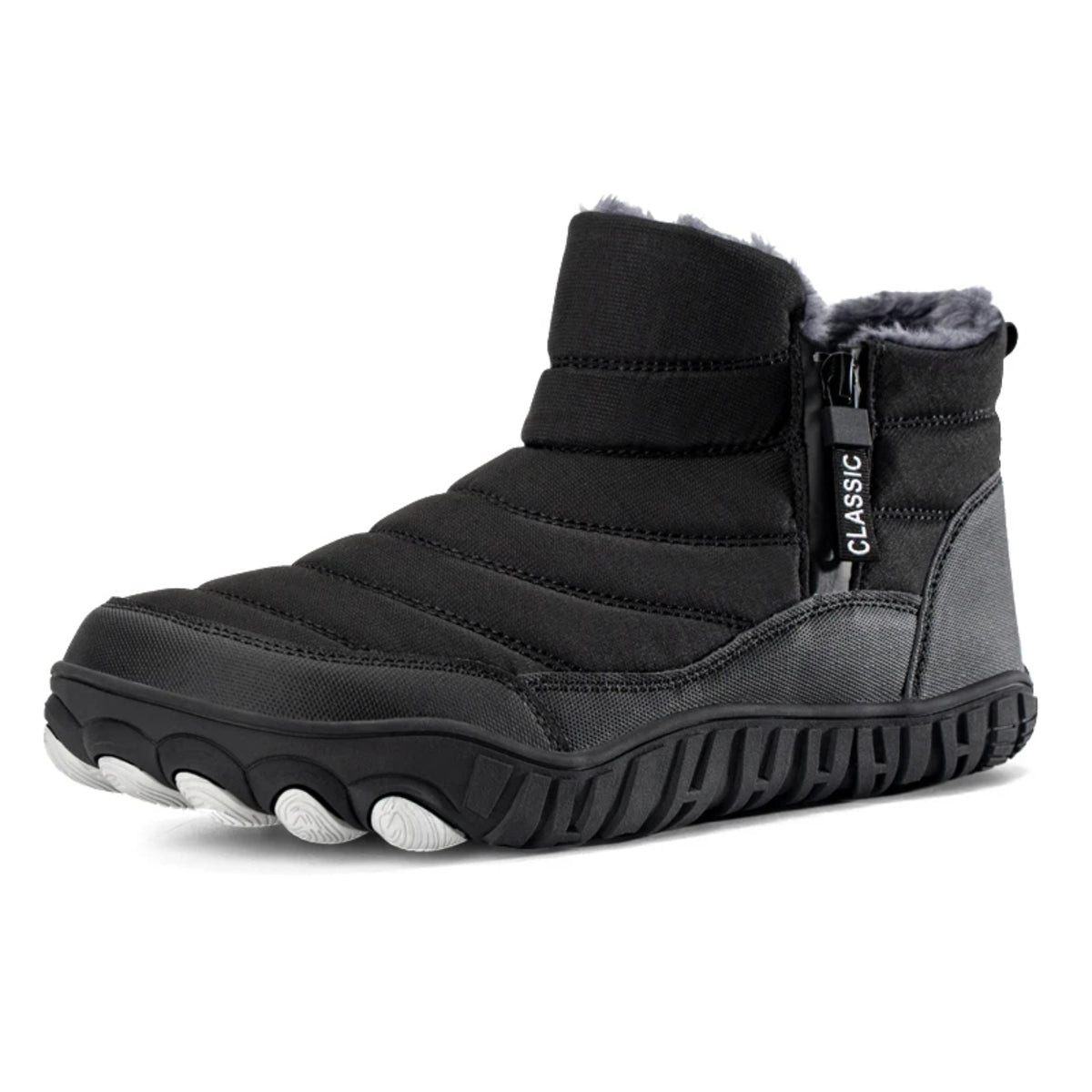 Men's Winter Waterproof Boots - Warm Ankle Snow Shoes with Non-Slip Sole