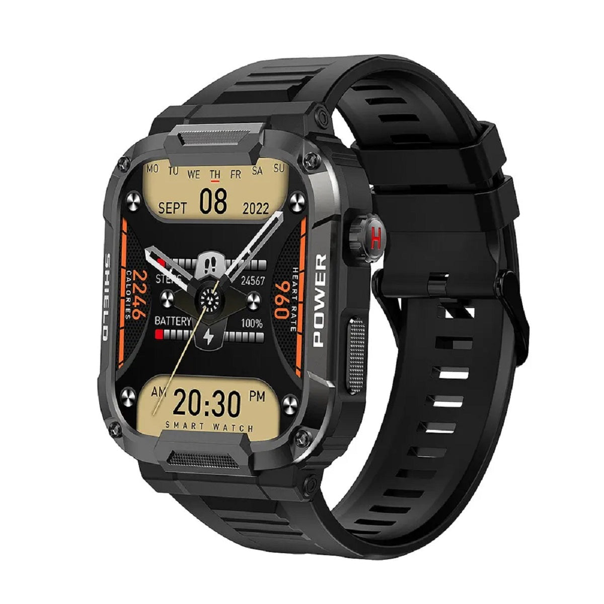 Men's 1.85" Military Smartwatch - Bluetooth Call IP68 Waterproof Fitness Watch
