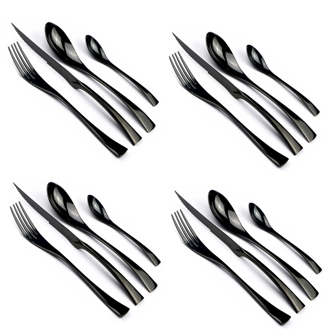 16 Pcs Stainless Steel Dinnerware Cutlery Set