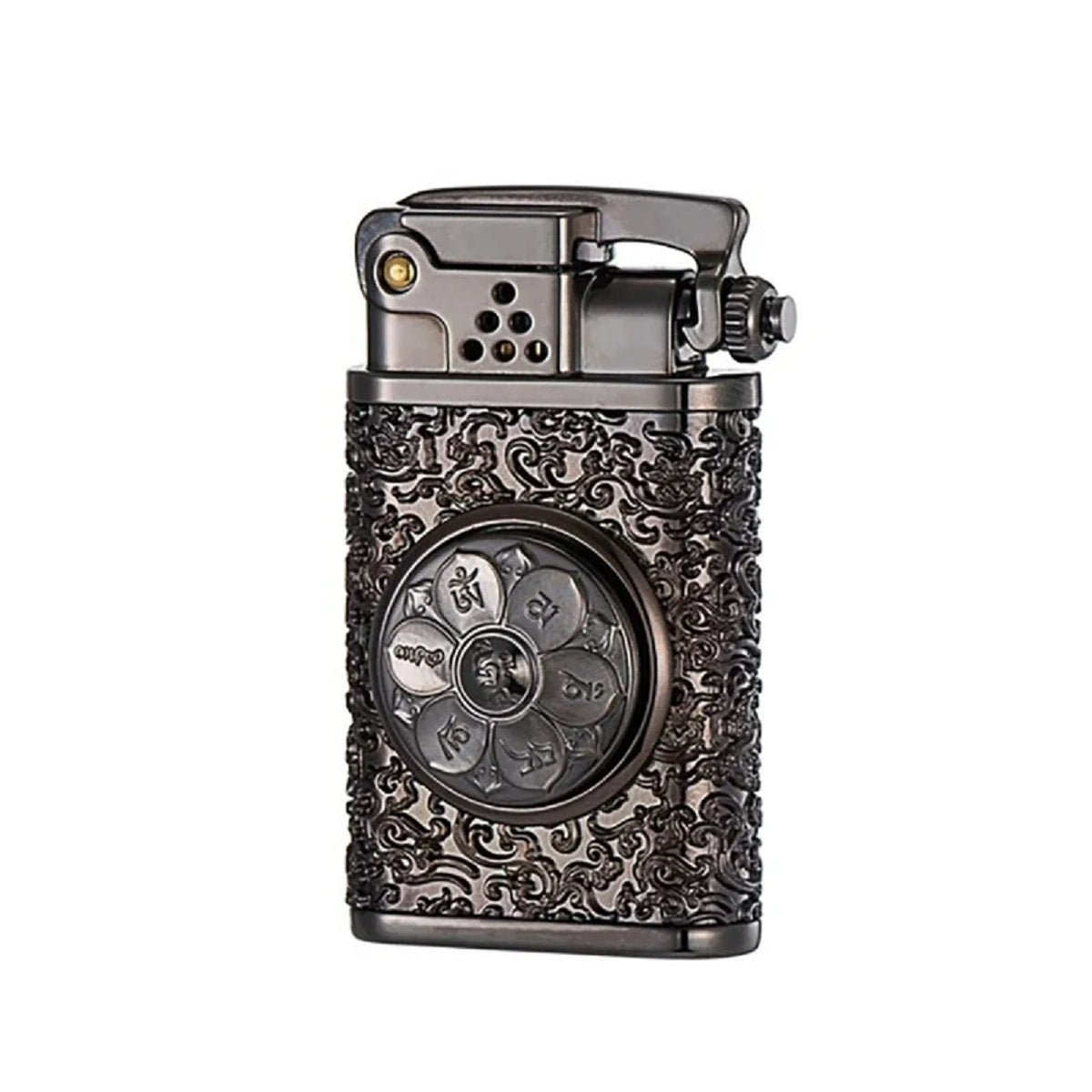 Antique Style Windproof Gasoline Camping Flint Lighter