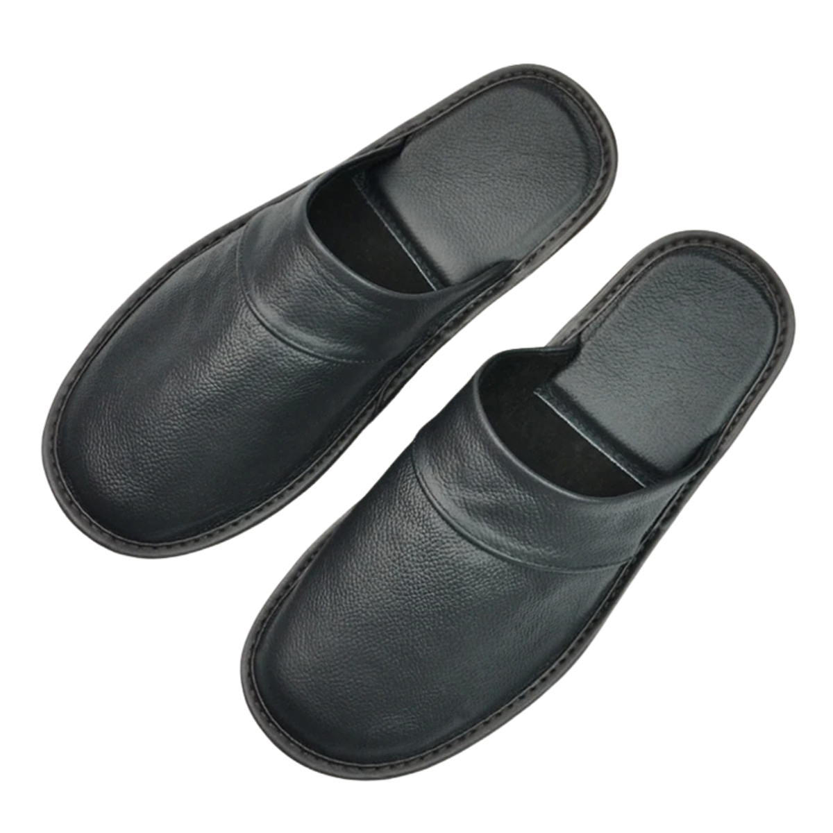 Genuine Leather Linen Slippers Indoor Outdoor for Men and Women Non-Slip Shoes