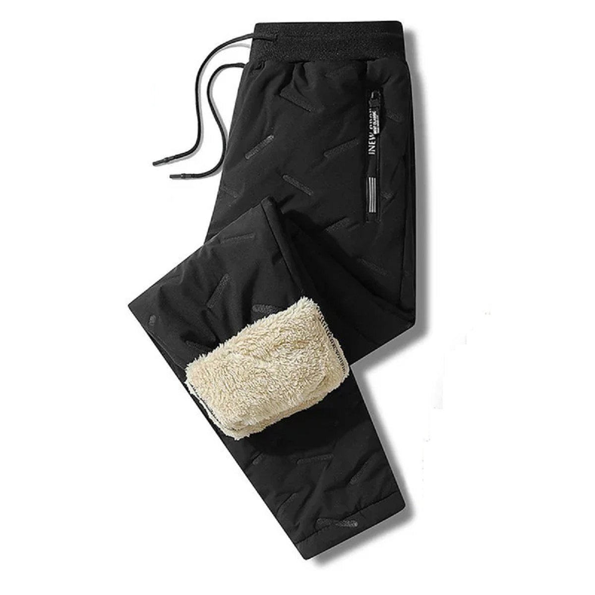 Unisex Winter Sweatwear Plush Thick Fleece Warm Cotton Pants