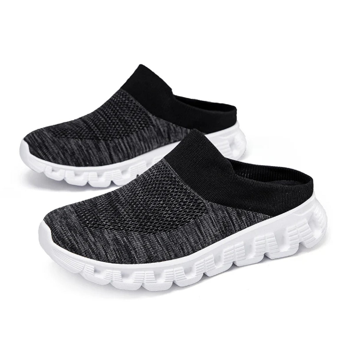 Backless Mules - Breathable Casual Sneakers and Open-Back Slippers