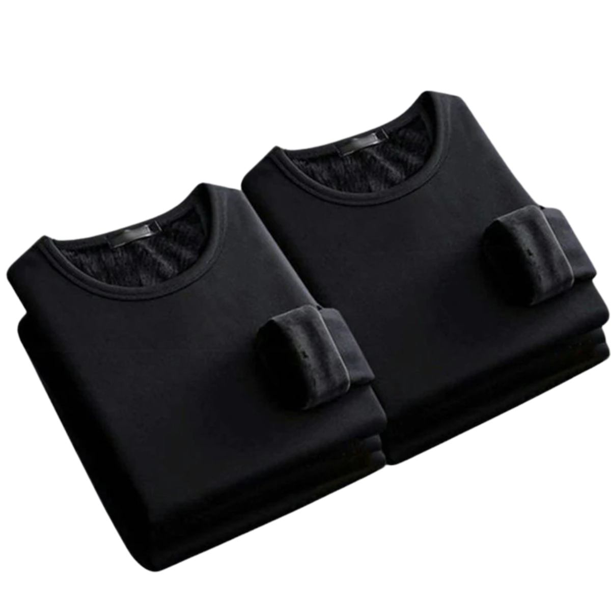 2 Pcs Men's Long-Sleeved Winter Thermal Velvet Padded Shirt