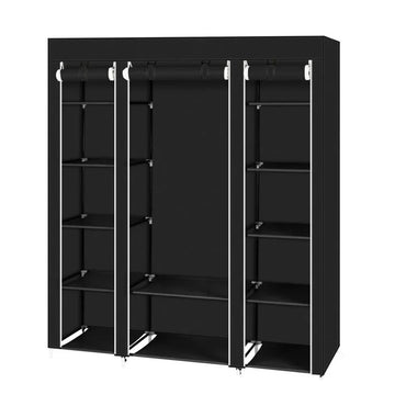 Portable Wardrobe - Non-Woven Fabric Storage Closet with Shelves