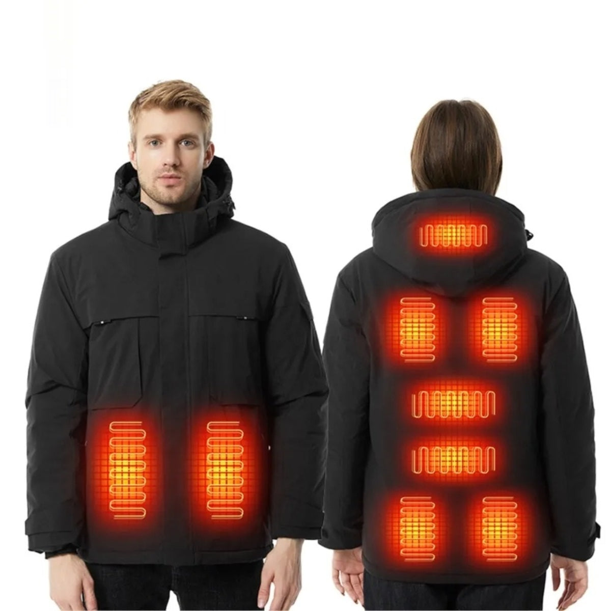 Heated Jacket - Waterproof 9-Zone Winter Heating Coat for Men and Women