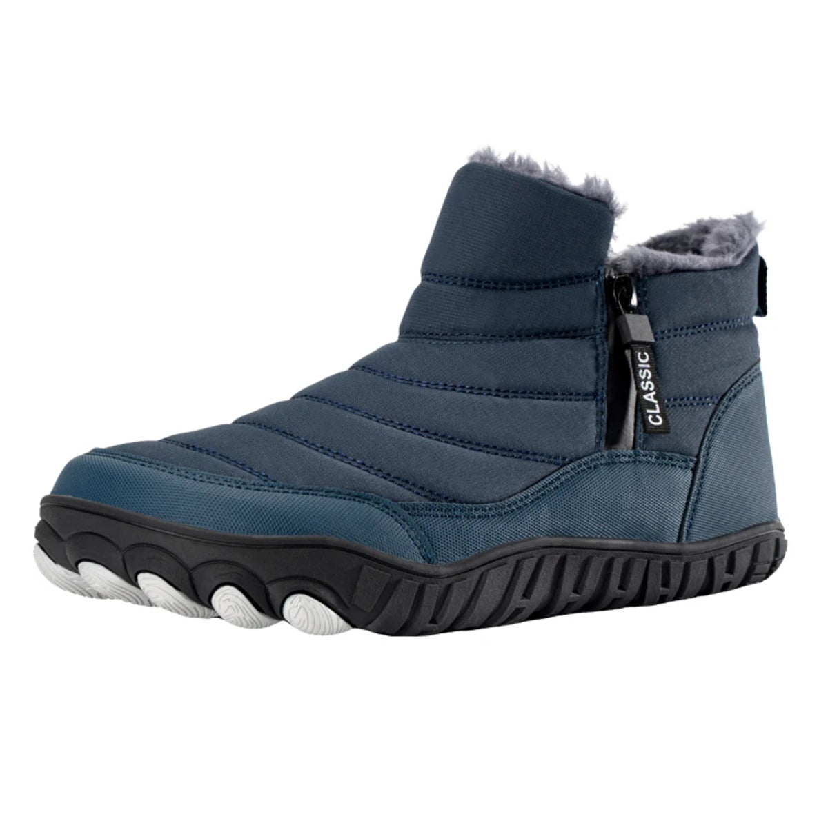Men's Winter Waterproof Boots - Warm Ankle Snow Shoes with Non-Slip Sole