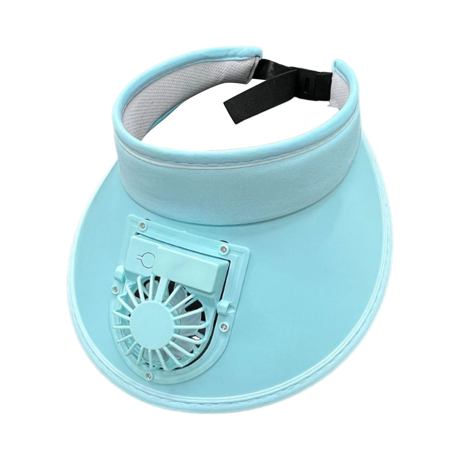 USB Fan Sun Hat - Summer Visor with Large Brim and UV Protection