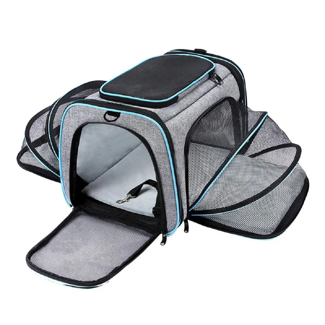 Portable Breathable Foldable Pet Dog Carrier Safety Zipper