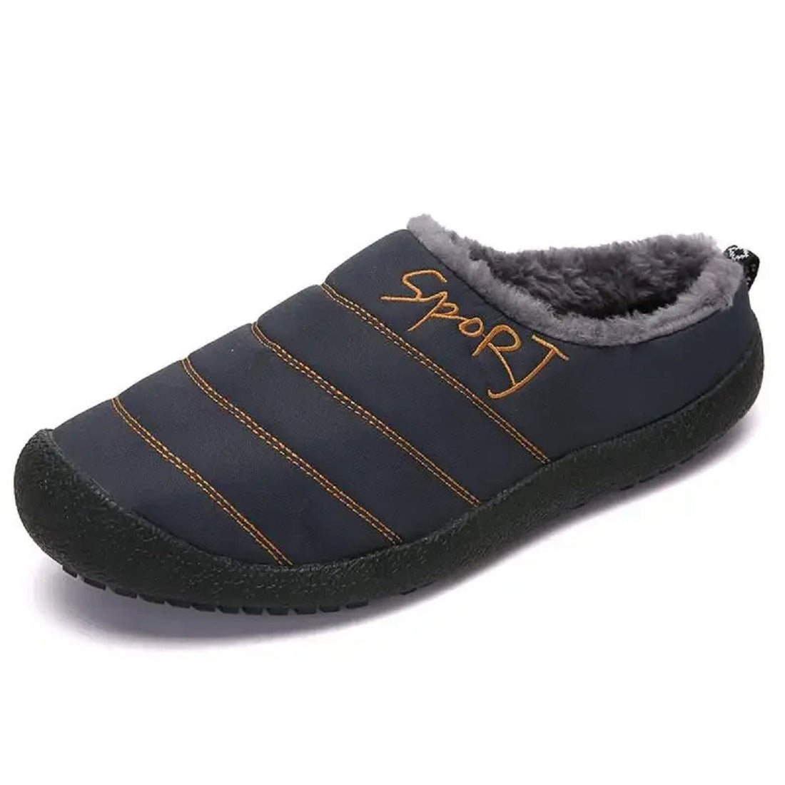 Warm Slippers with Thick Plush Shoes