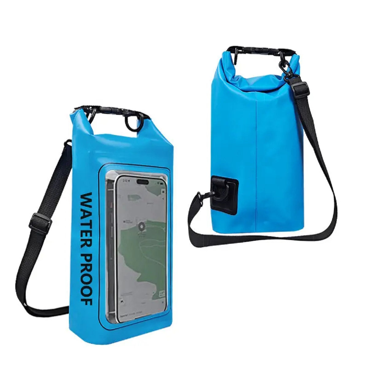 0.5 Gal Waterproof Dry Touch Screen Bag Roll-Top Pool Outdoor Gear Storage