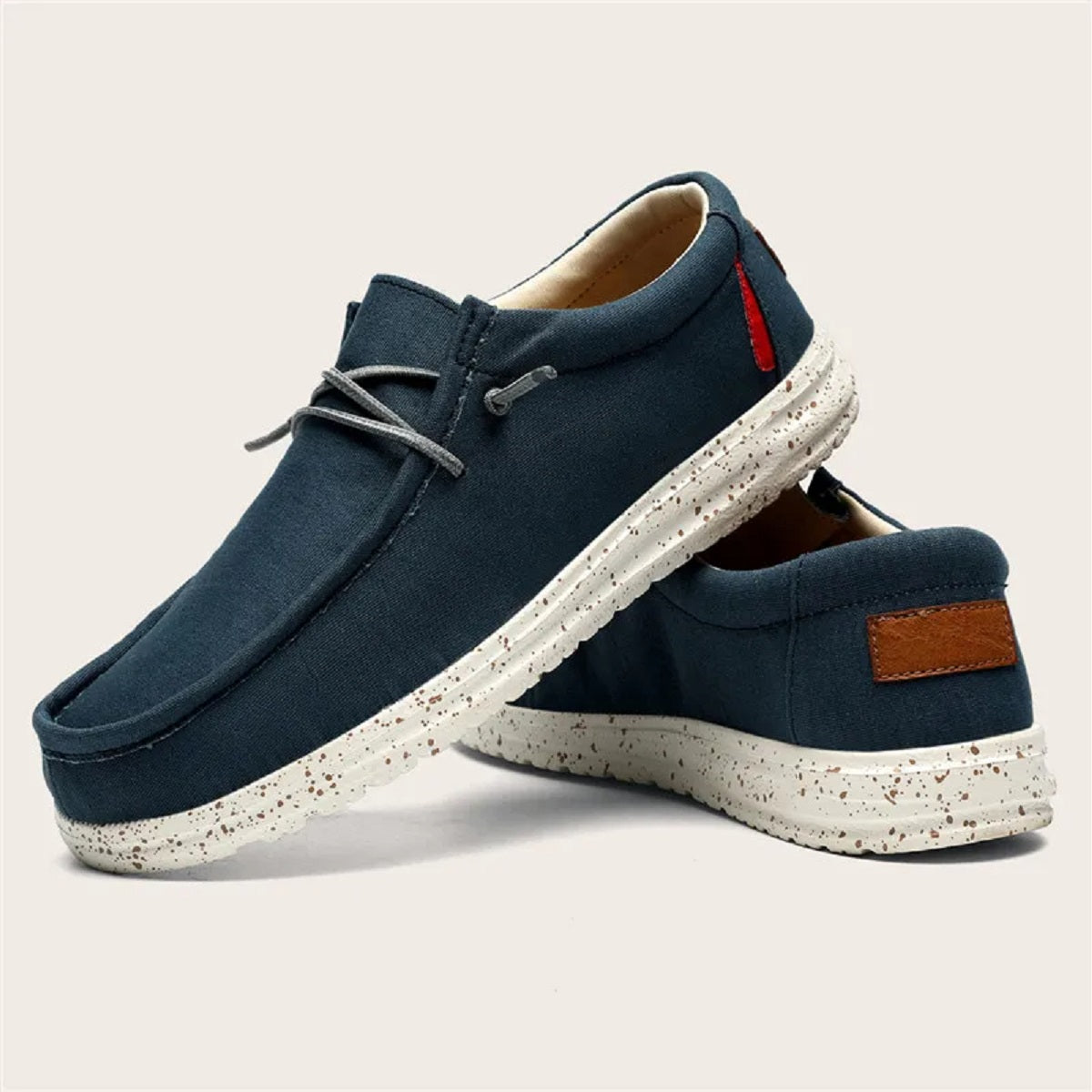 Men's Casual Canvas Loafers - Lightweight Breathable Driving and Boat Shoes