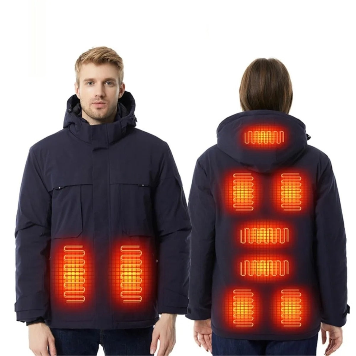 Heated Jacket - Waterproof 9-Zone Winter Heating Coat for Men and Women
