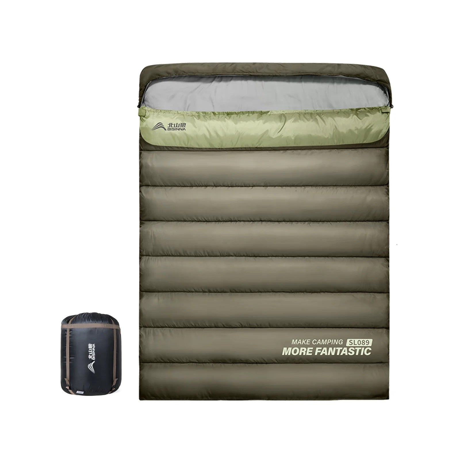 2-Person 4-Season Sleeping Bag - Portable Winter Camping and Hiking