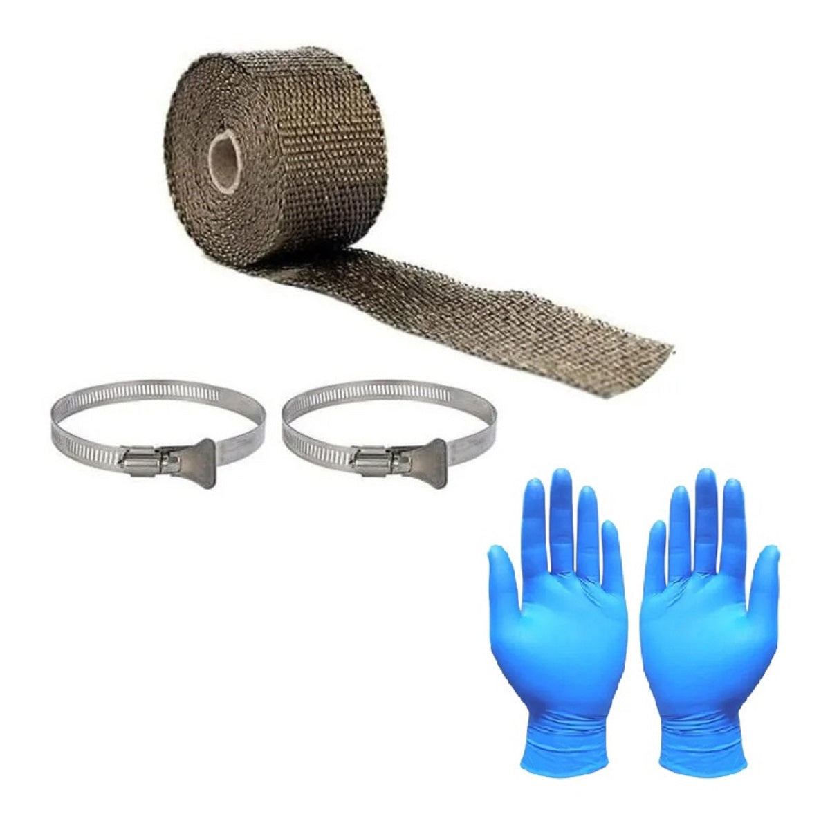 Fireproof Stovepipe Wrap - Heat-Resistant with Clamps for Tent Stoves