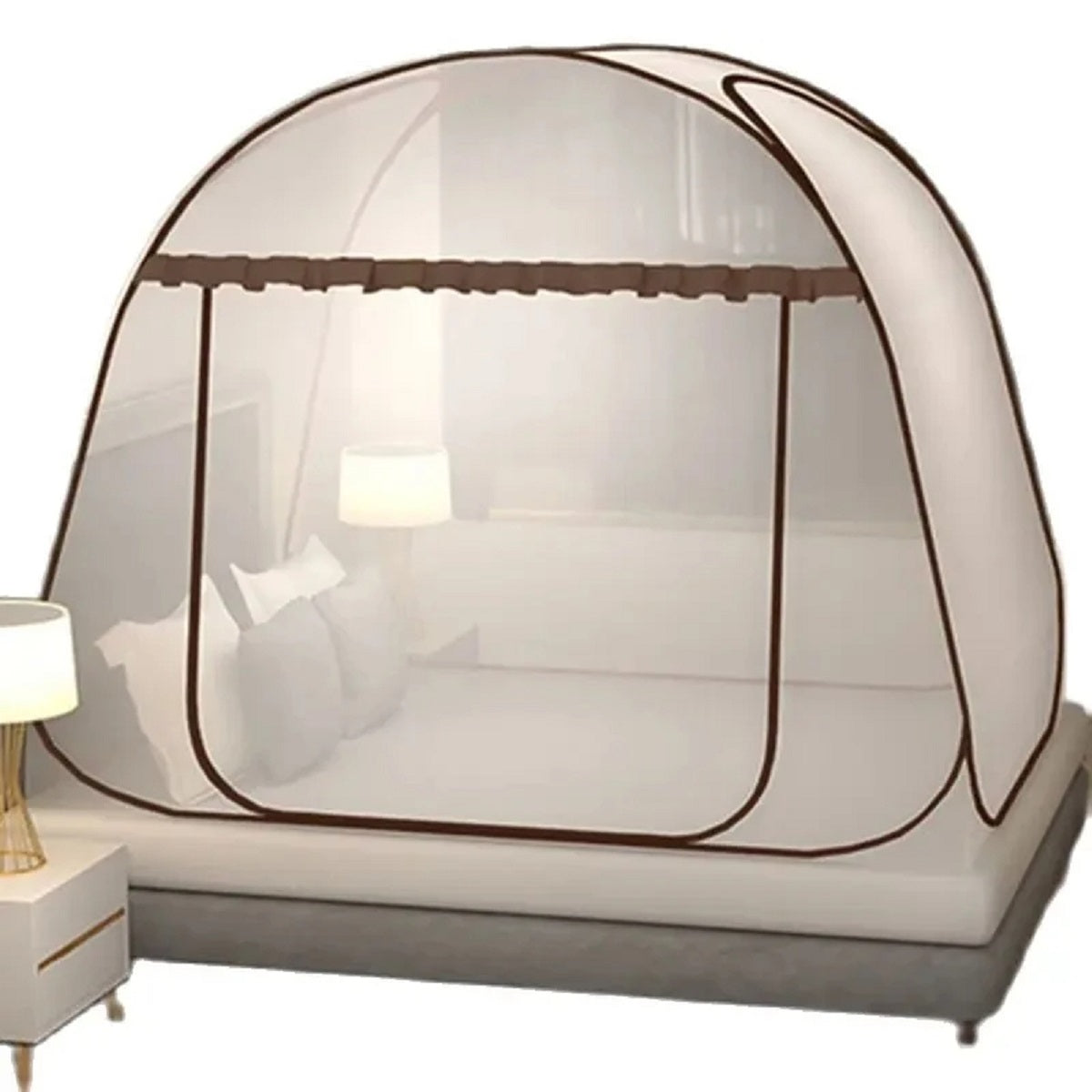 Foldable Yurt Mosquito Net - Portable Bed Canopy for Adults Camping and Home Use