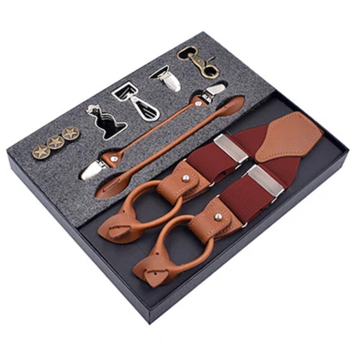 Adjustable Suspenders for Dress Pants Luxury Multi-Set