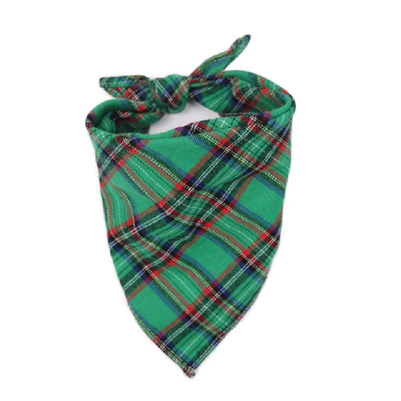 Red Black Plaid Pet Dog Bandana