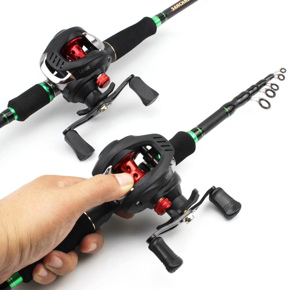 Carbon Lure Fishing Rod with Reel Casting