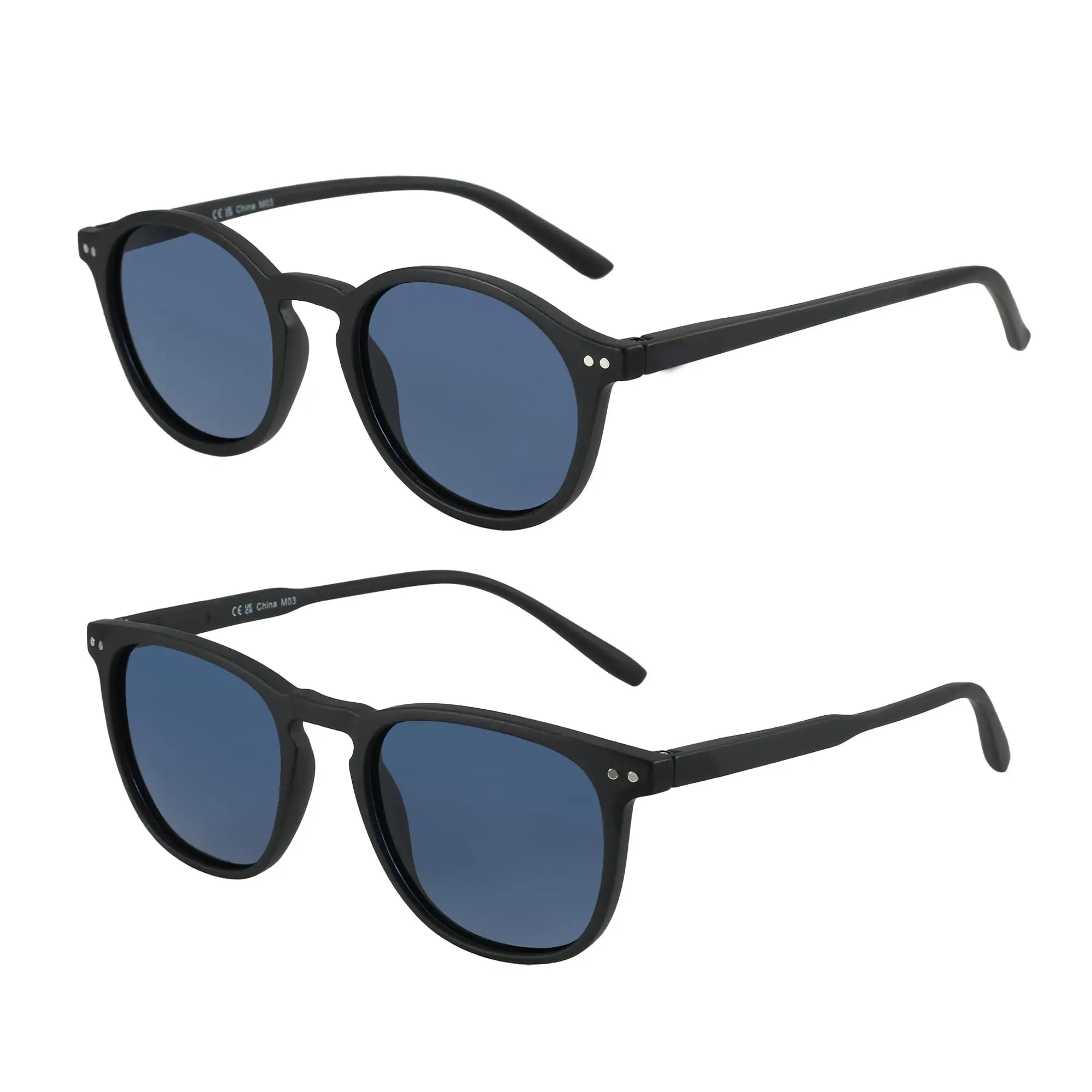 Vintage Retro Round Polarized Sunglasses for Men and Women