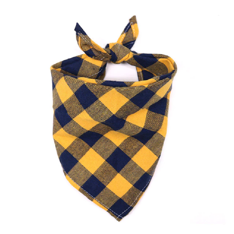 Red Black Plaid Pet Dog Bandana