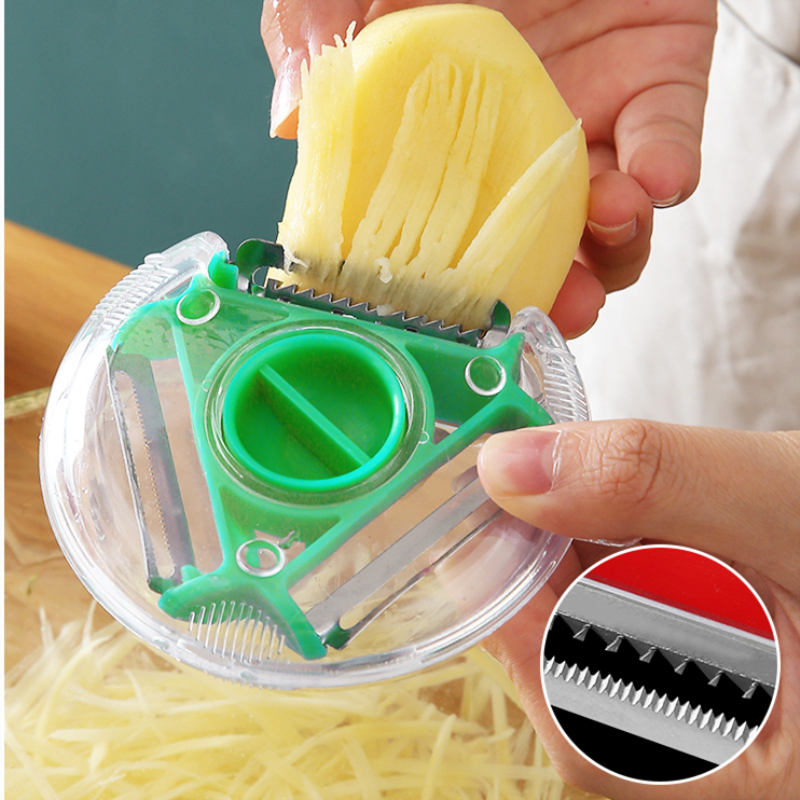 3 in 1 Trio Peeler Slicer Stainless Steel Kitchen Tool